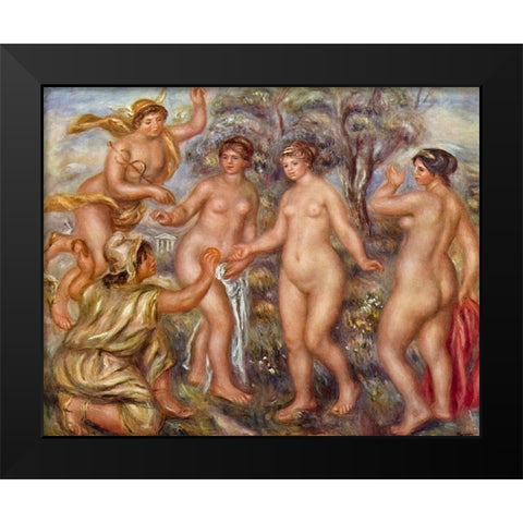 The Judgment of Paris Black Modern Wood Framed Art Print by Renoir, Pierre-Auguste