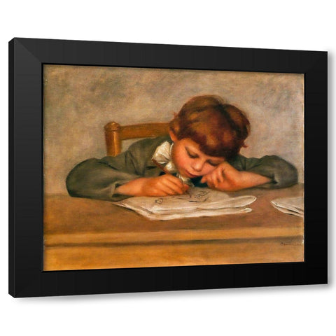 Jean RenoirÂ drawing Black Modern Wood Framed Art Print by Renoir, Pierre-Auguste