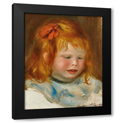 Portrait of Jean Renoir 1896 Black Modern Wood Framed Art Print with Double Matting by Renoir, Pierre-Auguste