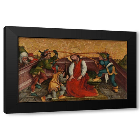 Crowning with Thorns Black Modern Wood Framed Art Print by Master VEA