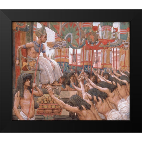 Joseph Dwelleth in Egypt Black Modern Wood Framed Art Print by Tissot, James