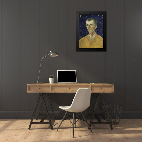 Eugene Boch Black Modern Wood Framed Art Print by van Gogh, Vincent