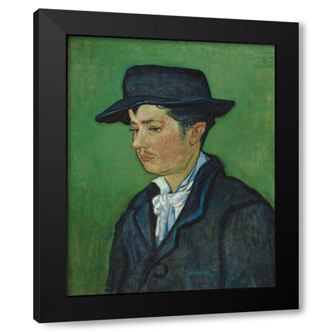 Portrait of Armand Roulin Black Modern Wood Framed Art Print by van Gogh, Vincent