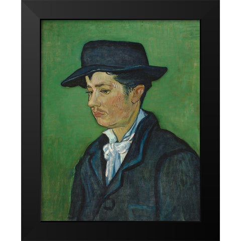 Portrait of Armand Roulin Black Modern Wood Framed Art Print by van Gogh, Vincent