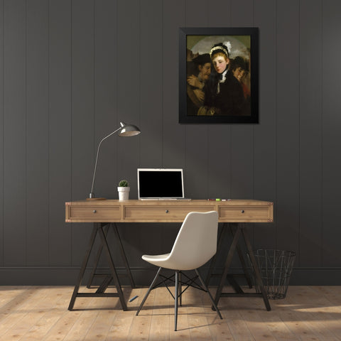 Union Square Black Modern Wood Framed Art Print by Weir, J Alden