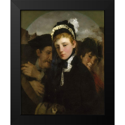 Union Square Black Modern Wood Framed Art Print by Weir, J Alden