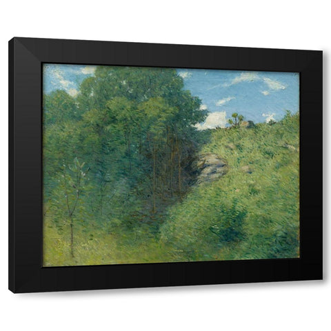 Ravine near Branchville Black Modern Wood Framed Art Print with Double Matting by Weir, J Alden