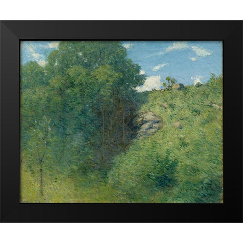 Ravine near Branchville Black Modern Wood Framed Art Print by Weir, J Alden