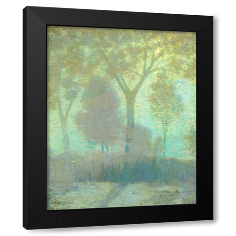 Moonlight Black Modern Wood Framed Art Print by Weir, J Alden