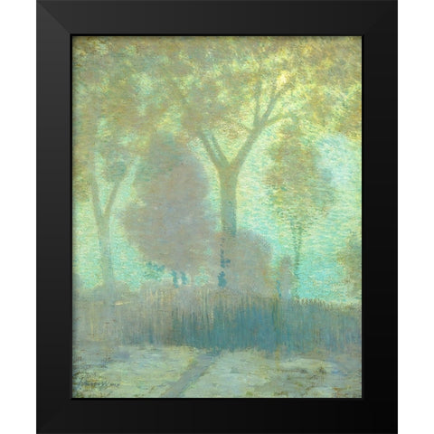 Moonlight Black Modern Wood Framed Art Print by Weir, J Alden