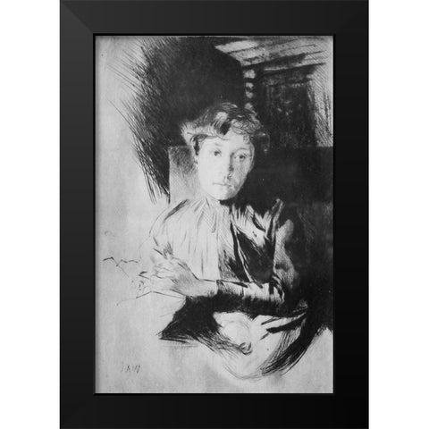 By Candlelight Black Modern Wood Framed Art Print by Weir, J Alden