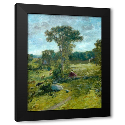 The Spring House-Windham Black Modern Wood Framed Art Print by Weir, J Alden