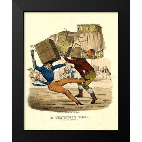 A Christmas Box Black Modern Wood Framed Art Print by Hodgson, Orlando