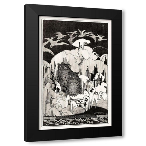 Christmas night Black Modern Wood Framed Art Print by Hoytema, Theo van