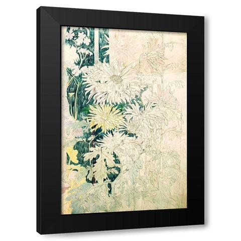 Chrysanthemums and fall flowers Black Modern Wood Framed Art Print by Hoytema, Theo van