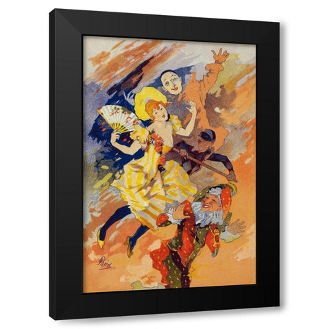 Masters of the Poster Plate 201 Black Modern Wood Framed Art Print by Cheret, Jules
