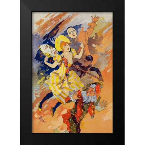 Masters of the Poster Plate 201 Black Modern Wood Framed Art Print by Cheret, Jules