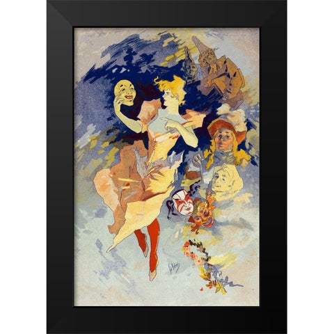 Masters of the Poster Plate 205 Black Modern Wood Framed Art Print by Cheret, Jules