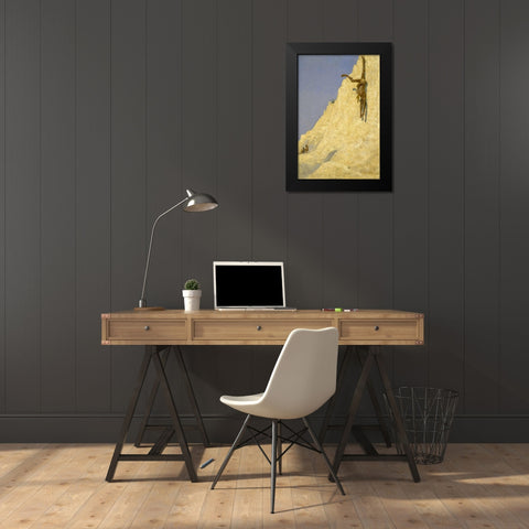 The Transgressor Black Modern Wood Framed Art Print by Remington, Frederic