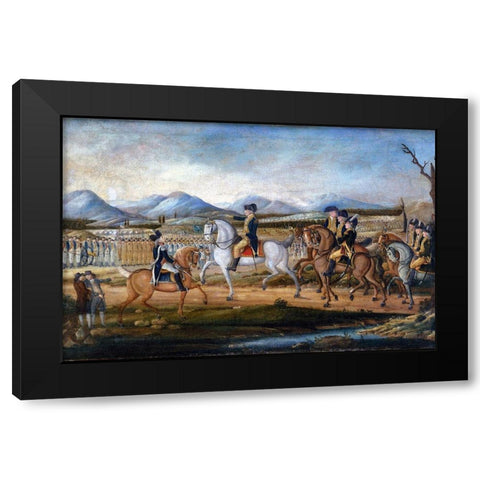 The Whiskey Rebellion Black Modern Wood Framed Art Print by Kemmelmeyer, Frederick