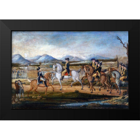 The Whiskey Rebellion Black Modern Wood Framed Art Print by Kemmelmeyer, Frederick