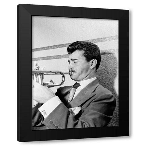 Chico Alvarez-1947 Black Modern Wood Framed Art Print with Double Matting by Gottlieb, William