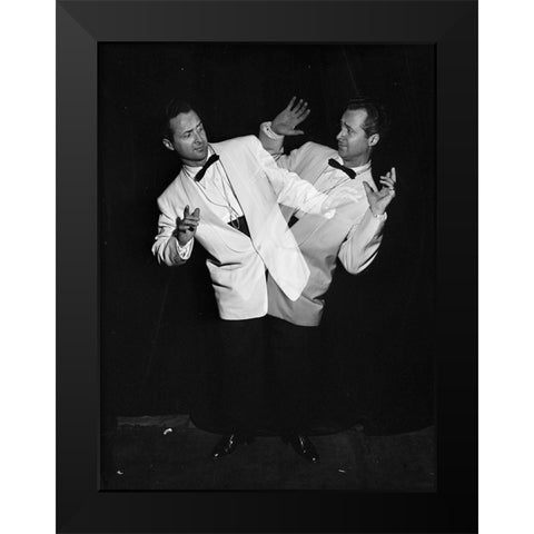 Portrait of King Guion-between 1938 and 1949 Black Modern Wood Framed Art Print by Gottlieb, William