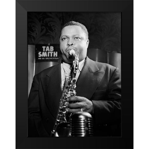 Tab Smith-New York 1947 Black Modern Wood Framed Art Print by Gottlieb, William