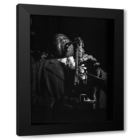 Portrait of Pete Brown Black Modern Wood Framed Art Print by Gottlieb, William