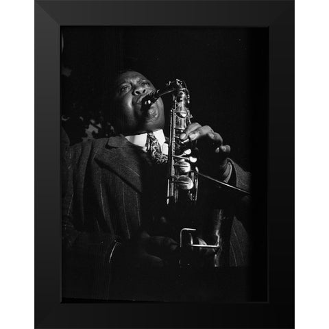 Portrait of Pete Brown Black Modern Wood Framed Art Print by Gottlieb, William