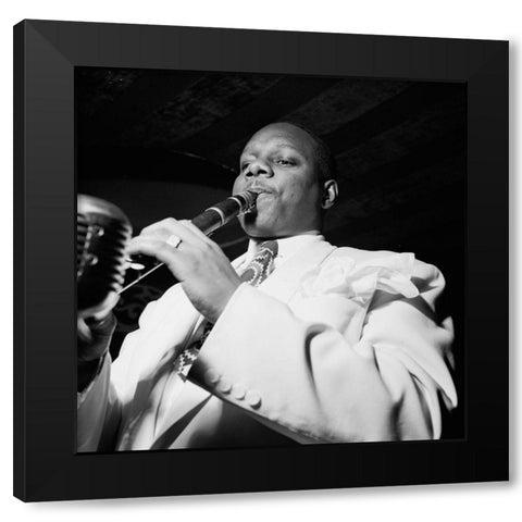 Harry Carney-Aquarium-New York 1946 Black Modern Wood Framed Art Print by Gottlieb, William