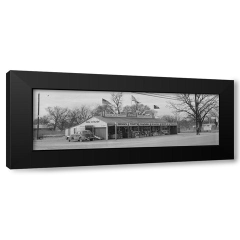 U.S. Highway 80-Texas-between Dallas and Fort Worth. Roadside stand-1942 Black Modern Wood Framed Art Print with Double Matting by Rothstein, Arthur