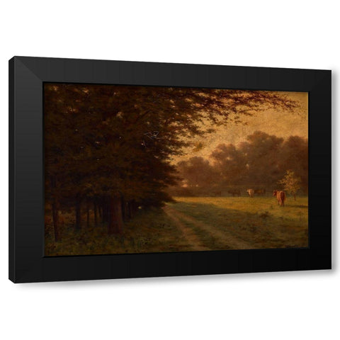 Indiana Landscape Black Modern Wood Framed Art Print by Gruelle, Richard Buckner