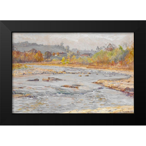 Whitewater Rapids Black Modern Wood Framed Art Print by Forsyth, William J.