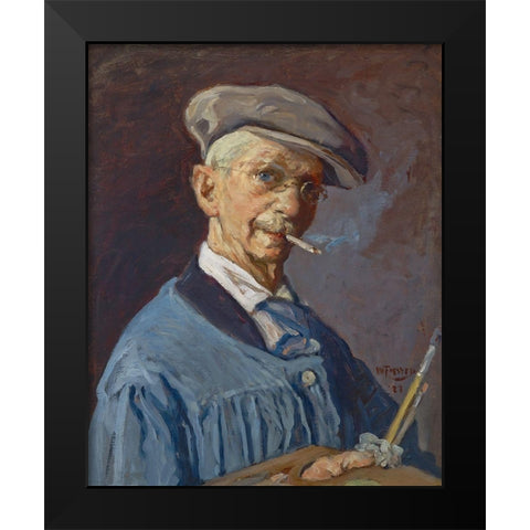 The Painter Man Black Modern Wood Framed Art Print by Forsyth, William J.