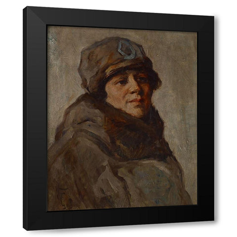 Myra Reynolds Richards Black Modern Wood Framed Art Print with Double Matting by Forsyth, William J.