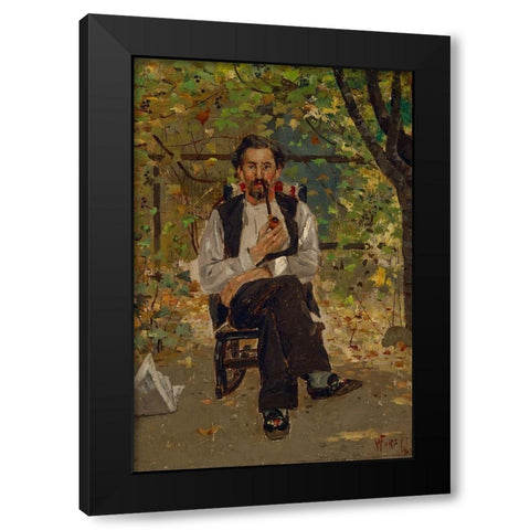 Uncle Con (Conley Highland) Black Modern Wood Framed Art Print by Forsyth, William J.