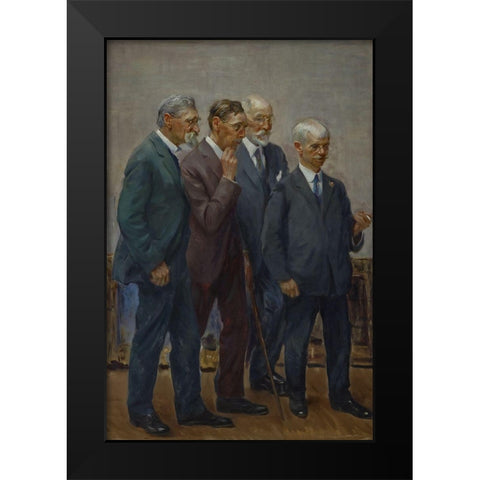 The Art Jury Black Modern Wood Framed Art Print by Adams, Wayman Elbridge