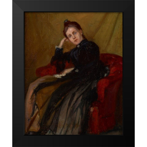 Marie Stark (Mrs. Otto Stark) Black Modern Wood Framed Art Print by Stark, Otto