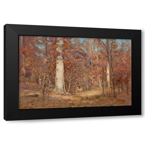 Landscape Black Modern Wood Framed Art Print with Double Matting by Steele, Theodore Clement