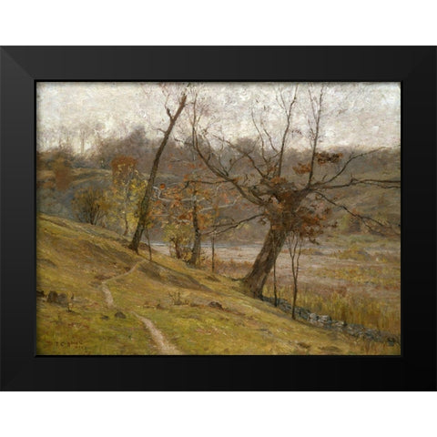 The Bloom of the Grape Black Modern Wood Framed Art Print by Steele, Theodore Clement