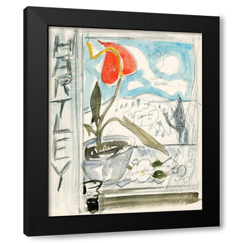 Marsden Hartley Black Modern Wood Framed Art Print by Demuth, Charles