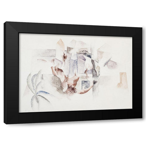 Bermuda Landscape No. 2 Black Modern Wood Framed Art Print with Double Matting by Demuth, Charles