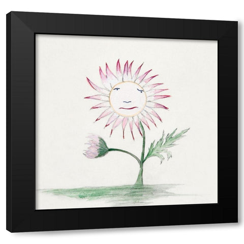 Sunflower Black Modern Wood Framed Art Print by Demuth, Charles