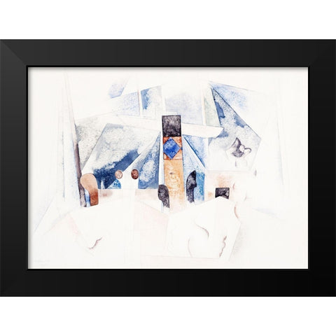 Bermuda Landscape No. 1 Black Modern Wood Framed Art Print by Demuth, Charles