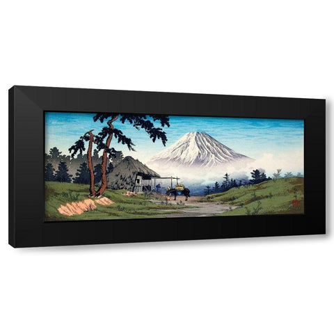 Otome Pass-Hakone Black Modern Wood Framed Art Print by Takahashi, Hiroaki