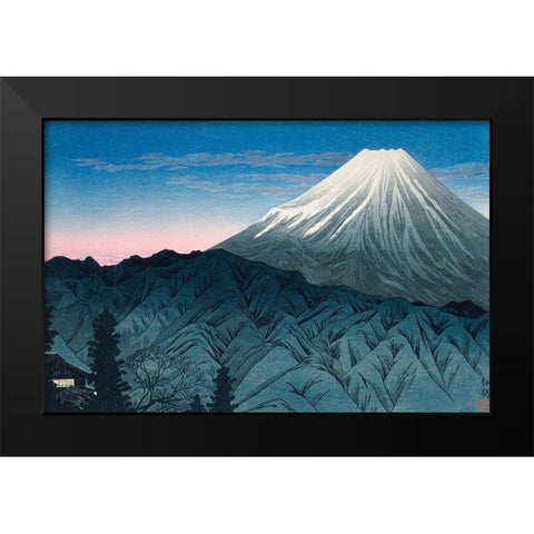 Mount Fuji From Hakone Black Modern Wood Framed Art Print by Takahashi, Hiroaki