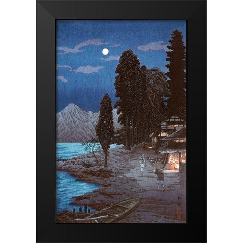 Lake ChuzenjiÂ  Black Modern Wood Framed Art Print by Takahashi, Hiroaki