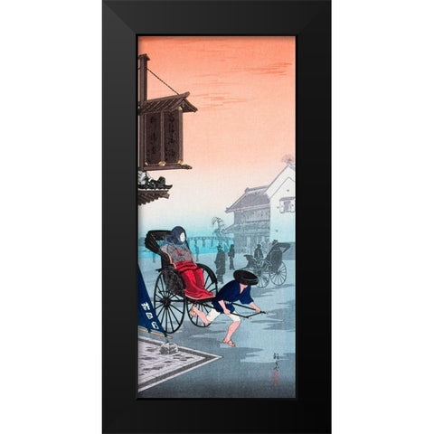 Morning Haze Black Modern Wood Framed Art Print by Takahashi, Hiroaki