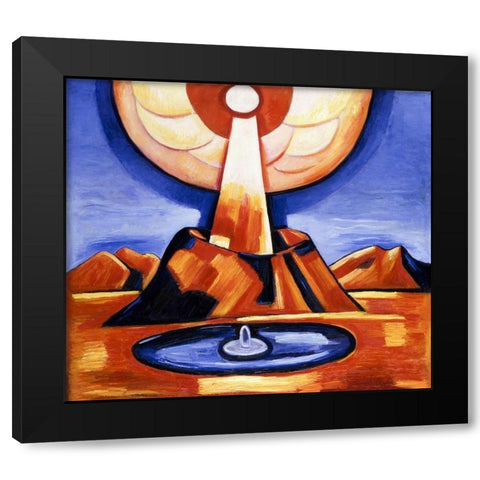 Yliaster-Paracelsus Black Modern Wood Framed Art Print by Hartley, Marsden